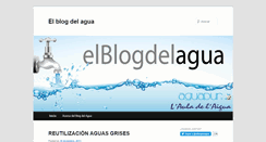 Desktop Screenshot of elblogdelagua.es
