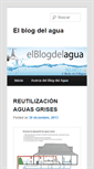 Mobile Screenshot of elblogdelagua.es