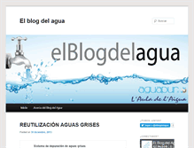 Tablet Screenshot of elblogdelagua.es